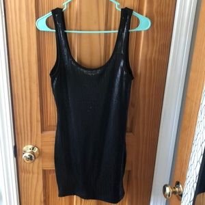 Scoop neck black sequin dress😍😍🖤